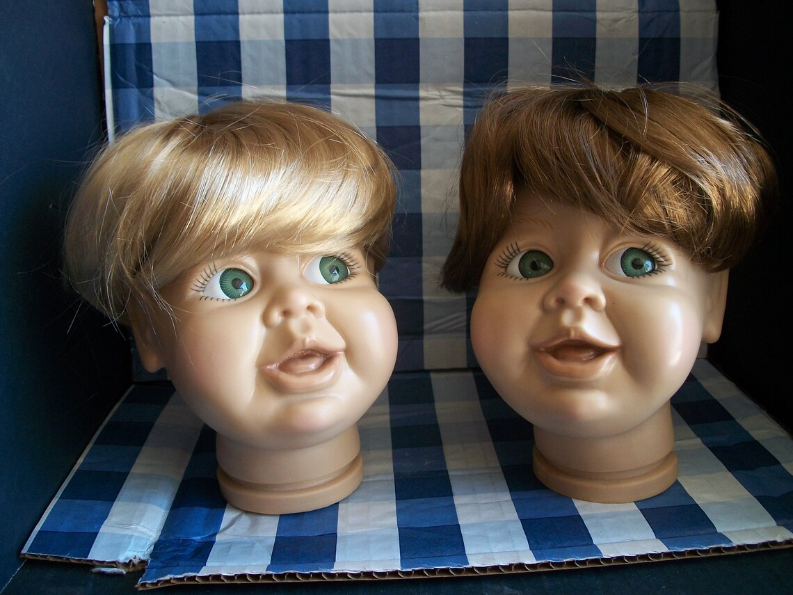 Packaged Syndee's large Boy Doll Wig by Syndees Etsy