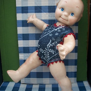 OOAK Handcrafted Ceramic Kewpie Style Baby Doll  **