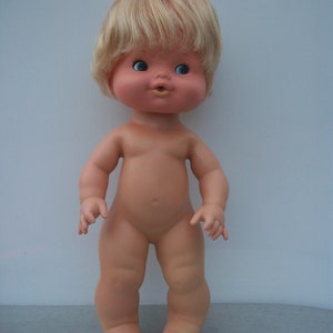 Vintage 1975 Mattel 13 Inch Rubber Baby Doll  *