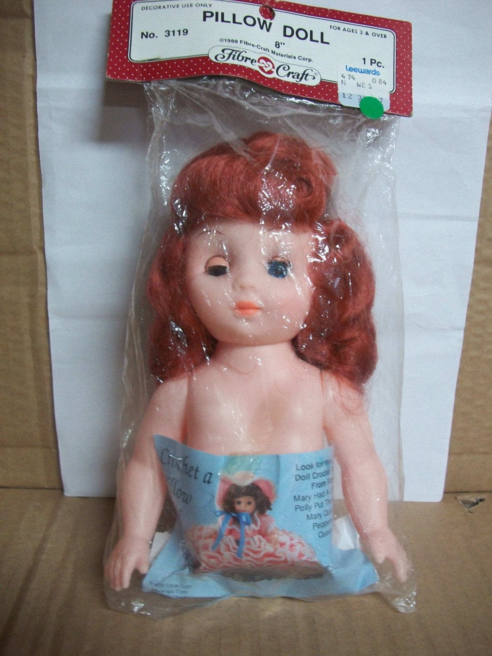 Large 8Inch Plastic Pillow Half Doll Variation Etsy