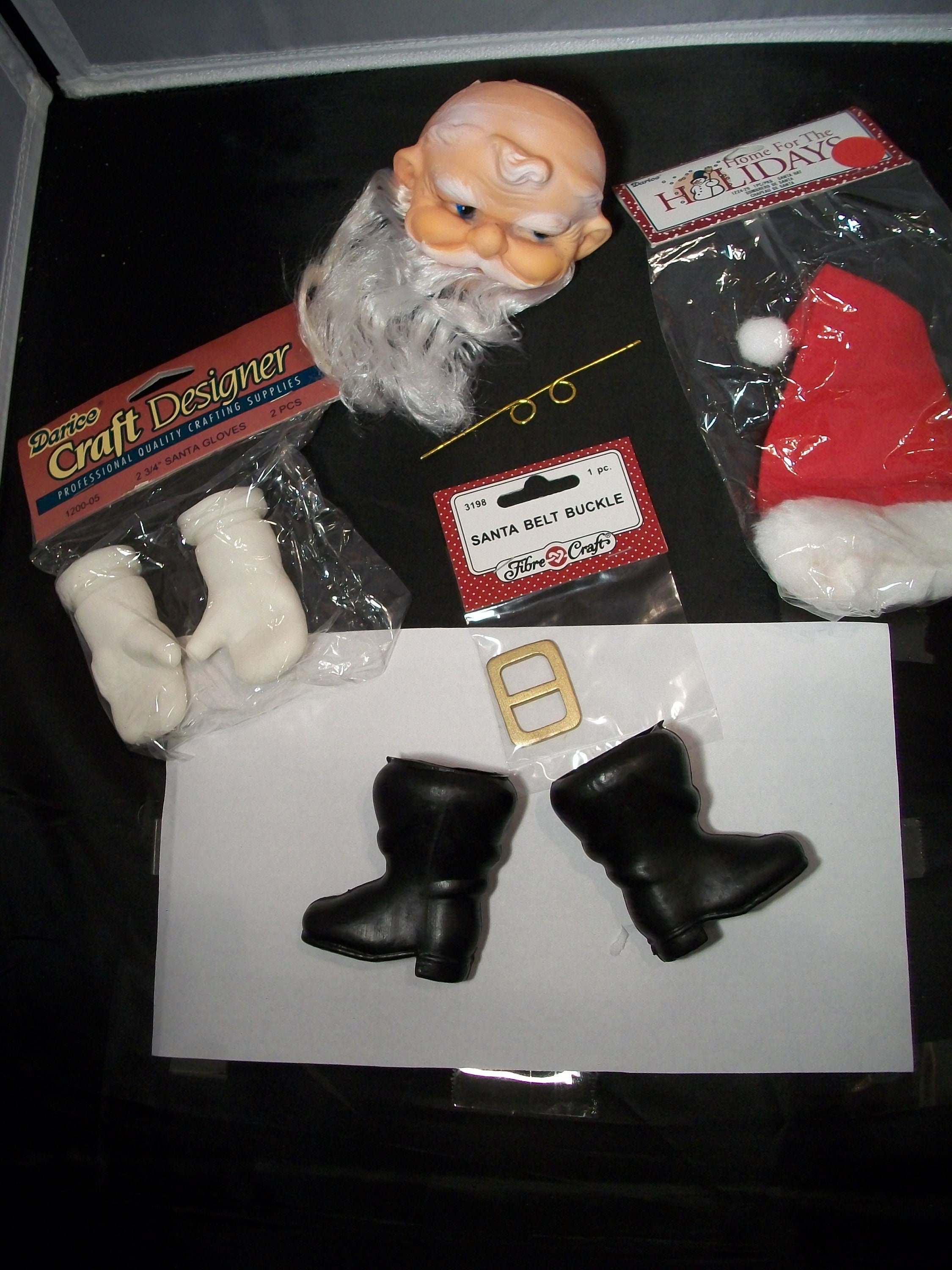 Six Piece Plastic Santa Claus Doll Kit - Etsy