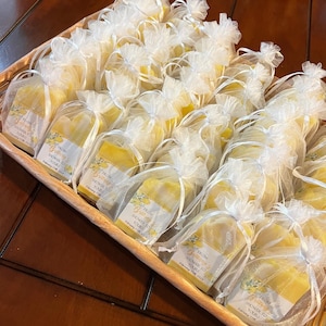 Lemon & Mediterranean Italian Bridal Shower, Lemon Blossom Soap, Bridal Shower Soap Favors, Wedding Favors, Gifts for Guests image 10