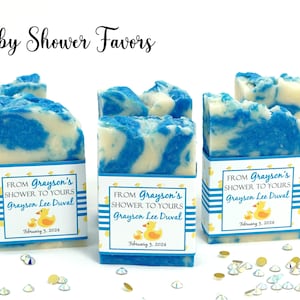 Baby Shower Rubber Ducks, Yellow Ducky Baby Shower Favors,  Baby Shower Soap Favors, Rubber Duck Soap Favor, Baby Boy, Handmade Gifts