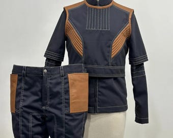 Bo-Katan Kryze Cosplay Costume | Mandalorian Flight Suit with Vest & Cummerbund | Star Wars Inspired Armor Outfit | Custom Handmade Cosplay