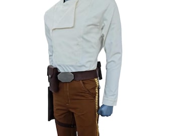 Han Solo A New Hope Cosplay Costume | Star Wars Pant & Shirt Set | ANH Han Solo Outfit | Rebel Smuggler Costume | Custom Handmade Cosplay