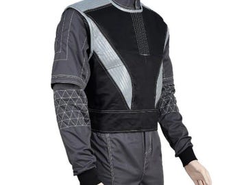 Mandalorian Cosplay-kostym | Star Wars-inspirerad prisjägaredräkt och väst | Handgjord outfit