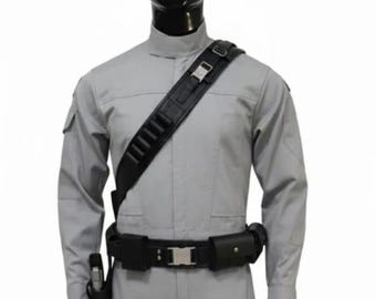 Weathered Gray Flight Suit Set: Bounty Hunter Cosplay Costume
