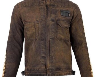 Cassian Andor Canvas Jacket | Rogue One Rebel Cosplay | Handmade Star Wars Inspired Coat