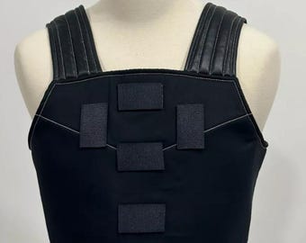 Boba Fett Black Flak Vest – Mandalorian Star Wars Cosplay Armor | Custom Bounty Hunter Costume Vest