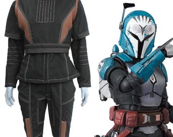 Disfraz de cosplay de Bo-Katan Kryze / Traje de vuelo mandaloriano con chaleco de armadura