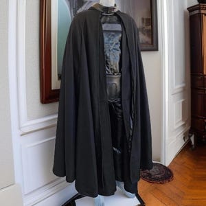 Darth Vader ESB Cosplay Costume: Black Version with Cape
