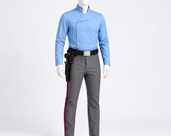Rebel Pilot Costume Pants Shirt Holster | 3 Piece  Pilot Cosplay Suit