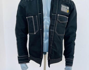 Cassian Andor Jacket: Rogue One Inspired, Striped Rebel Cosplay