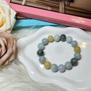 Designer AAA Jade Beaded Bracelet | 13.2mm Beads | Multi color |  Natural Jade Good fortune Jade | Best gift ever