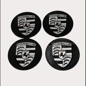 Set of 4 Porsche Wheel caps 76mm