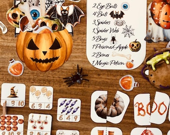 Halloween Kids Printables | Fall Activities for Preschool & Toddlers | Homeschool Halloween Worksheets | Printable Halloween Activities