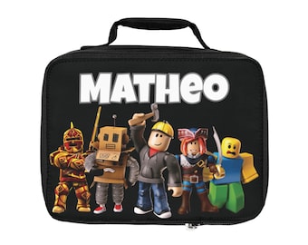 Roblox Lunch Bag: Customizable Kids School Tote