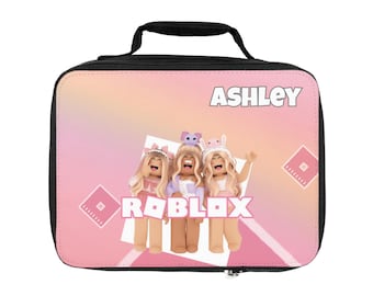 Personalized Roblox Lunch Bag for Girls: Insulated School Lunch Tote