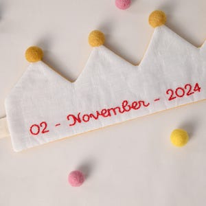 Optional Add-On : Birthday - Hand Embroidered Birthdate, Birthplace, Cherished Memory, Special Keepsake, Unique Personalized Gift