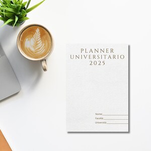 Planner Universitario 2025 Digitale – PDF Stampabile con Calendario, Orari Lezioni, Budget, Esami e Tesi