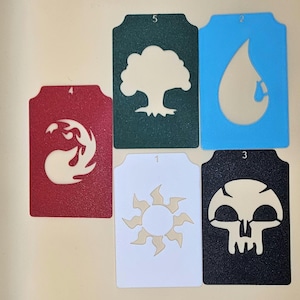 MTG Karten Trenner in Manafarbe – Set (6 Stück) für Magic: The Gathering – Ideal für Sammler und Turnierspieler