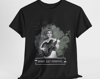 Camiseta de Zsa Zsa Gabor VonderVall: "En fin, aquí está Vondervall". Camiseta vintage, amante de la música, camiseta de guitarrista, camiseta gráfica retro, cita divertida.