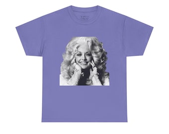 Camiseta unisex de algodón Dolly Retro Glam, estilo vintage, regalo para amantes de la música, ropa informal, estilo icónico, atuendo para conciertos.