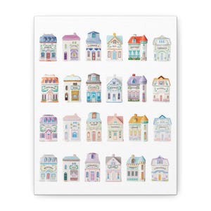 New Lenox Spice Village 2024 Canvas Art:Whimsical Home Decor, Pastel Wall Art, Housewarming Gift, Kitchen Decoration, Cottagecore Art