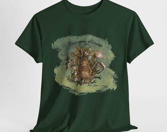 Camiseta unisex de Mandrágora: Camisa vintage de algodón botánico de Mandragora Officinarum, ideal para fans de HP, herbología, regalo para amantes de la naturaleza, hierbas, estilo boticario.
