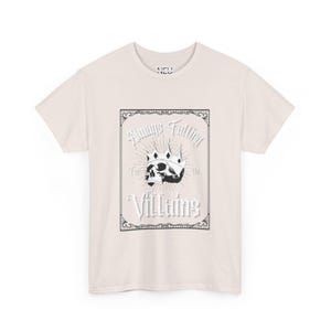 T-shirt unisex in cotone Always Falling For The Villains - T-shirt per amanti dei libri, abbigliamento piccante per libri, abbigliamento osceno, regalo per amanti dei libri, maglietta grafica immagine 3
