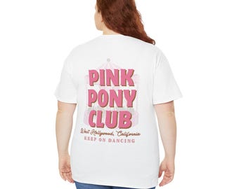 Camiseta Pink Pony Club: divertida camiseta gráfica, ropa informal, regalo para amantes de la música y el baile, ropa para festivales, atuendos para conciertos, temática del Oeste.