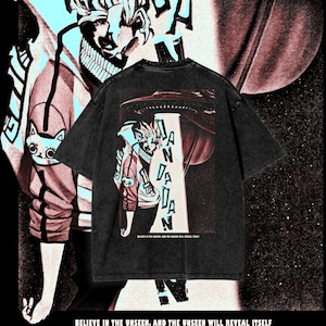 Supernatural Manga Streetwear Snow Washed T-Shirt, Vintage Graphic Shirt, Unisex Fit Tee / VASTHERA