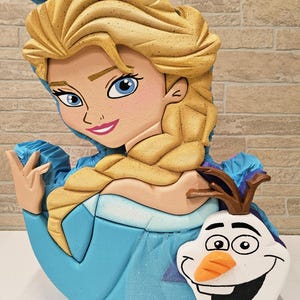 Handmade Frozen Elsa Piñata: Princess Birthday Party Decoration