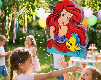 Little Mermaid Piñata: Handmade Under the Sea Party Decoration