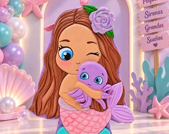 Mermaid Pinata / Piñata de Sirena