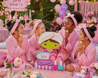 Handmade Spa Party Pinata: Girl Birthday Decoration