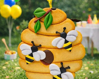 Handmade Honey Bee Pinata: Beehive Party Decoration