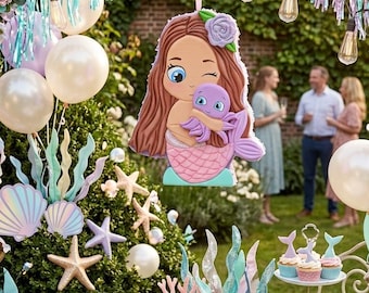 Mermaid Pinata / Piñata de Sirena