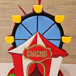 Handmade Circus Carnival Piñata: Party Decoration