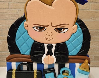 Ręcznie robiona piniata dla Bossa Baby: dekoracja na przyjęcie urodzinowe