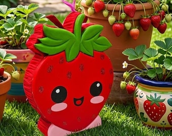 Strawberry Pinata / Piñata de Fresa