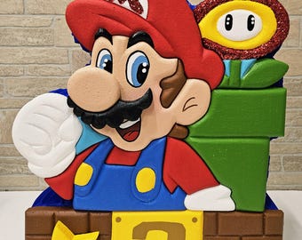 Super Mario Bros Piñata: Ręcznie robiona dekoracja na przyjęcie urodzinowe