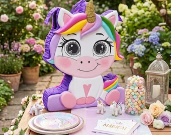 Handmade Baby Unicorn Pinata: Party Decoration