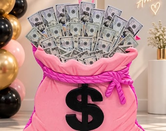 Money Bag Piñata, Adult Birthday Party Deco