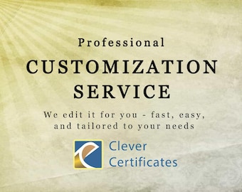 Add-On: Professional Customization Service for Any Template | Personalize by Our Design Team