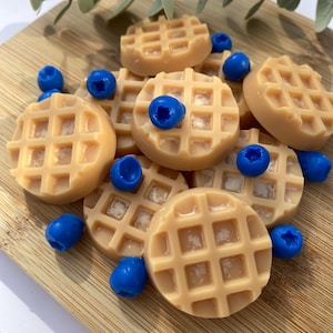 Blueberry Waffles Wax Melts - Food Inspired Wax Melts, Breakfast Scent, Birthday Gift Ideas, Strong Scented Soy Wax, Teacher Gifts, Fruit