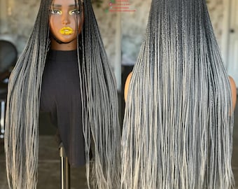 Custom Made-to-Order Bone Straight Unit: Sleek Black 28" Closure Wig