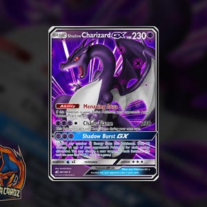 Shadow Charizard Custom Pokemon Card Full Art Holographic
