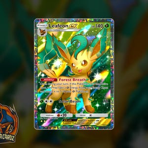 Leafeon Ex Full Art TCG POCKET Proxy Pokemon Card Holographic