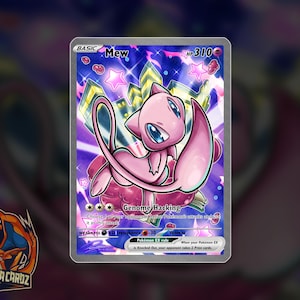 Mew Toon Full Art Custom Pokemon Card Holographic